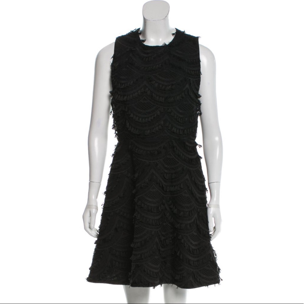 Maje RONYA Eyelash Cut Out DRESS